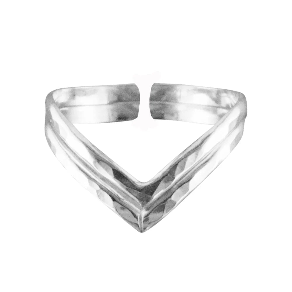 Adjustable Double V Toe Ring